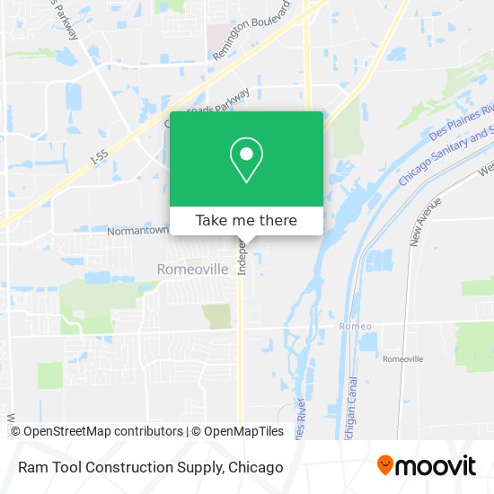 Mapa de Ram Tool Construction Supply