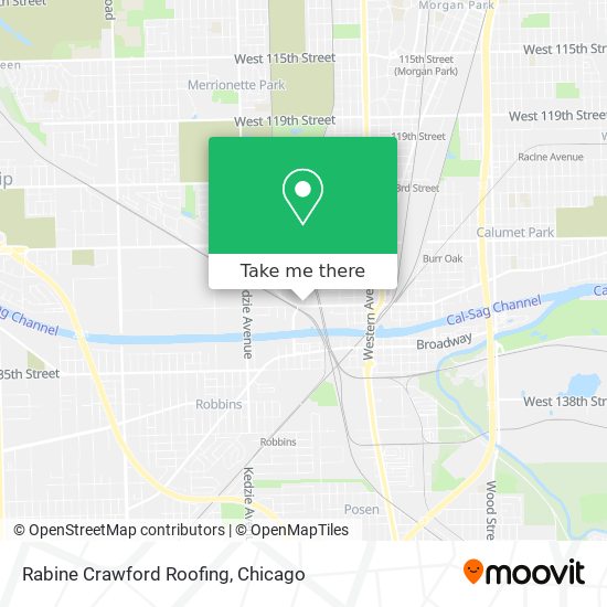 Rabine Crawford Roofing map