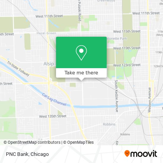 PNC Bank map