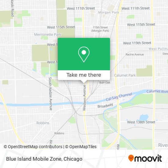 Blue Island Mobile Zone map