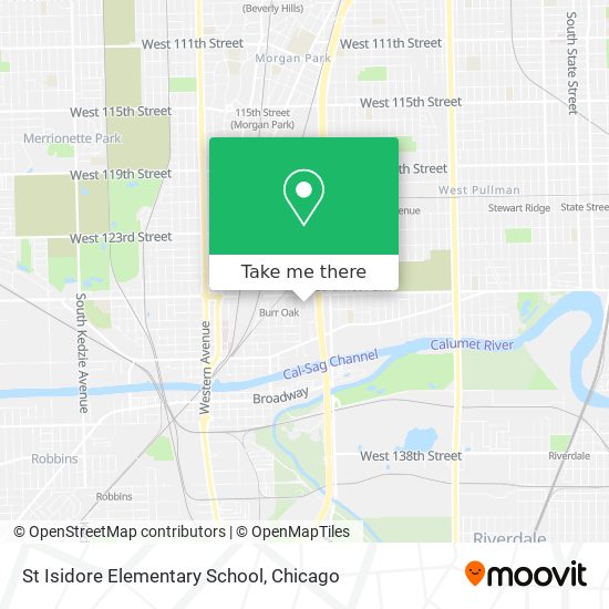 St Isidore Elementary School map