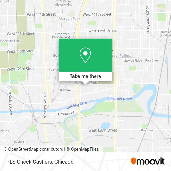 PLS Check Cashers map