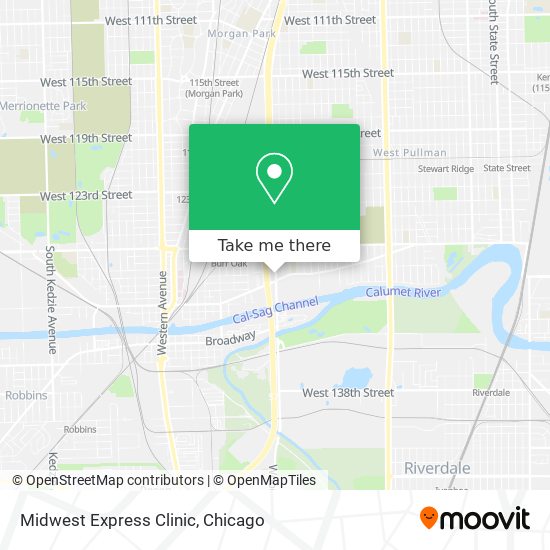 Midwest Express Clinic map