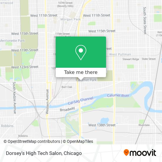 Dorsey's High Tech Salon map