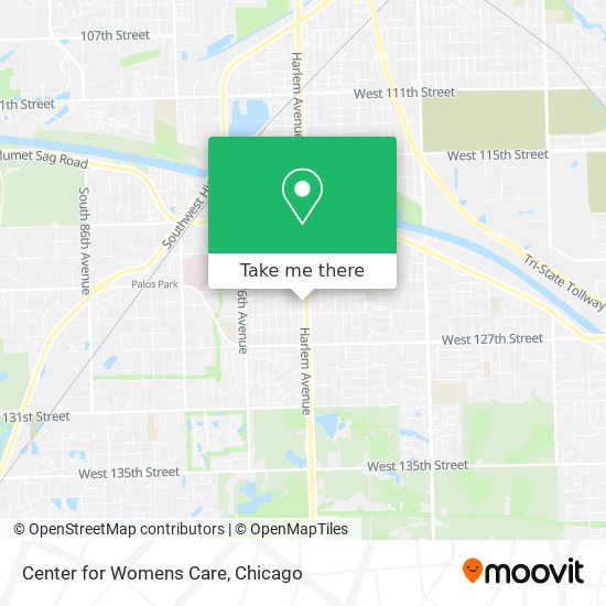 Center for Womens Care map