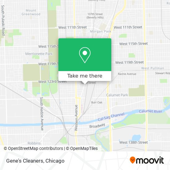 Gene's Cleaners map