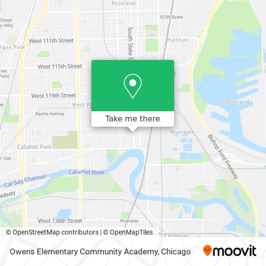 Mapa de Owens Elementary Community Academy