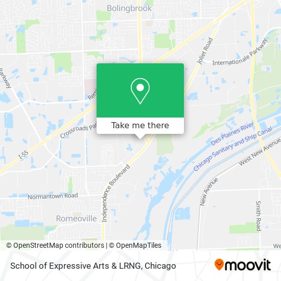 School of Expressive Arts & LRNG map