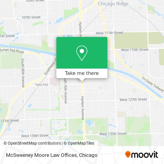 McSweeney Moore Law Offices map