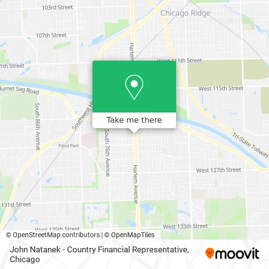 John Natanek - Country Financial Representative map
