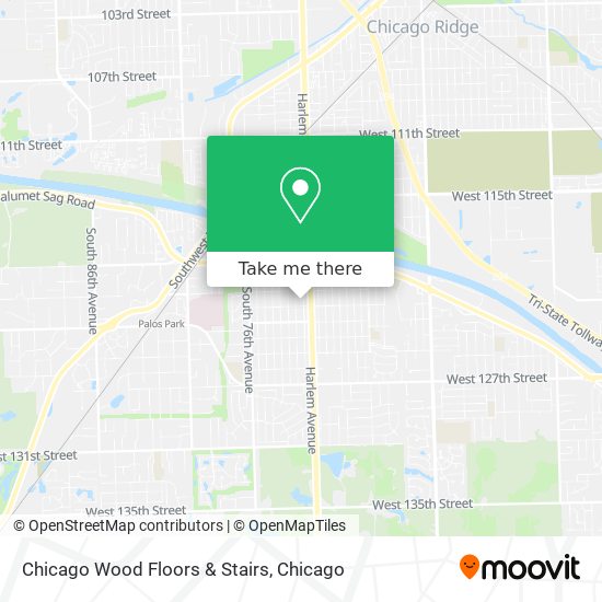 Chicago Wood Floors & Stairs map