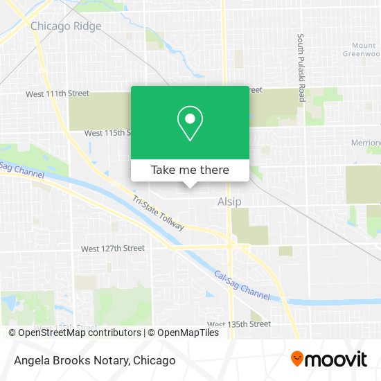 Angela Brooks Notary map