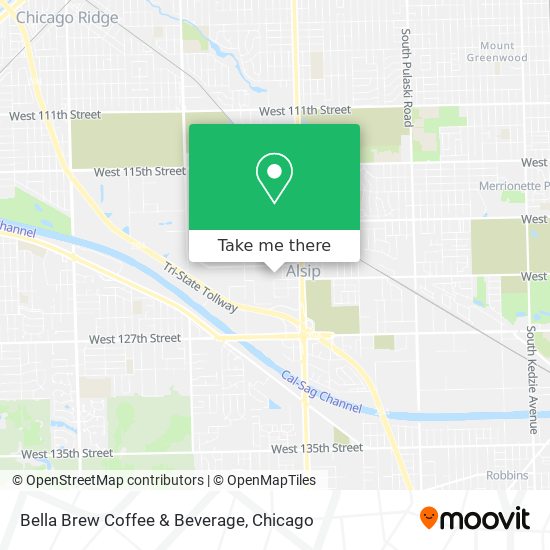 Bella Brew Coffee & Beverage map