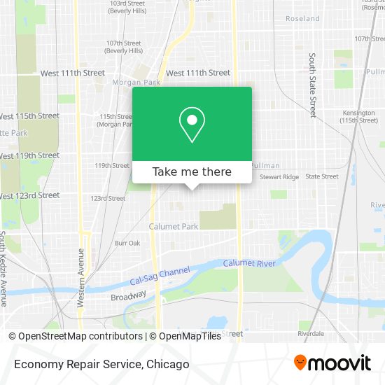 Economy Repair Service map