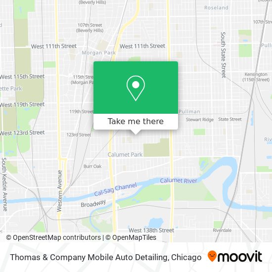 Thomas & Company Mobile Auto Detailing map