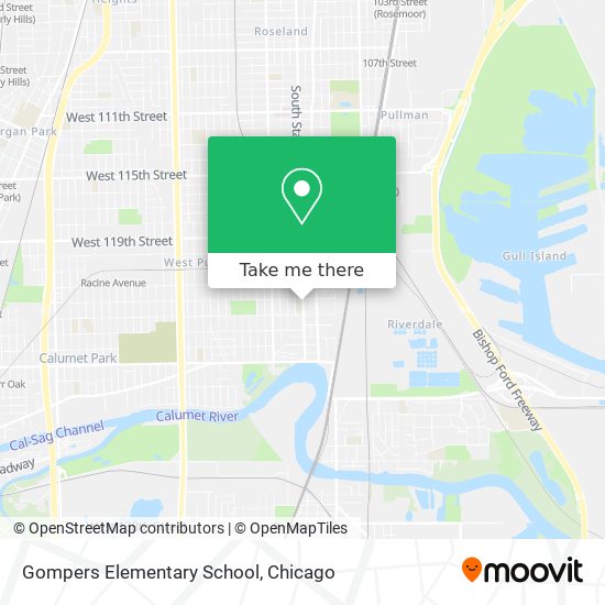 Gompers Elementary School map