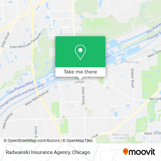 Mapa de Radwanski Insurance Agency