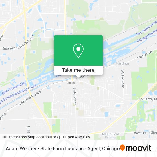 Mapa de Adam Webber - State Farm Insurance Agent