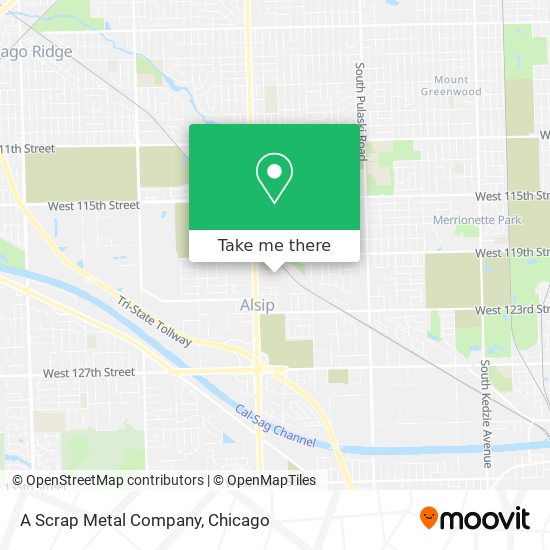 A Scrap Metal Company map