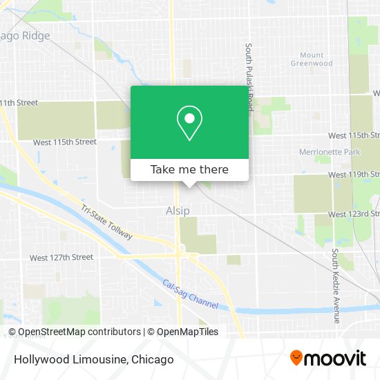 Hollywood Limousine map