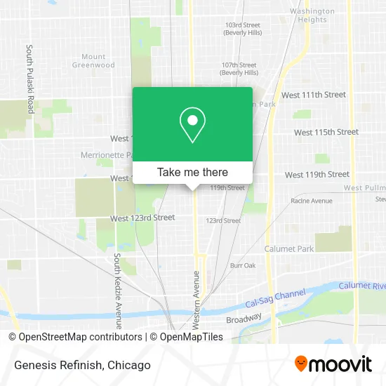 Genesis Refinish map