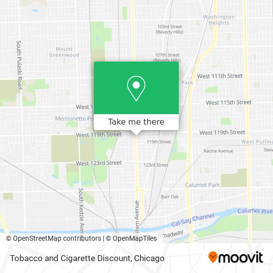 Tobacco and Cigarette Discount map