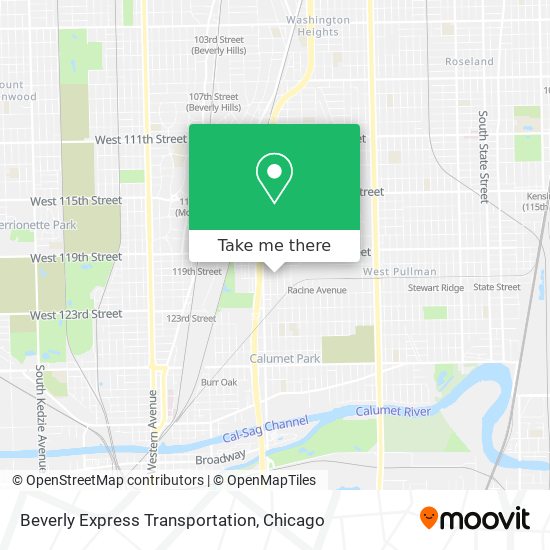 Beverly Express Transportation map