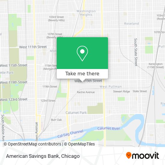 American Savings Bank map