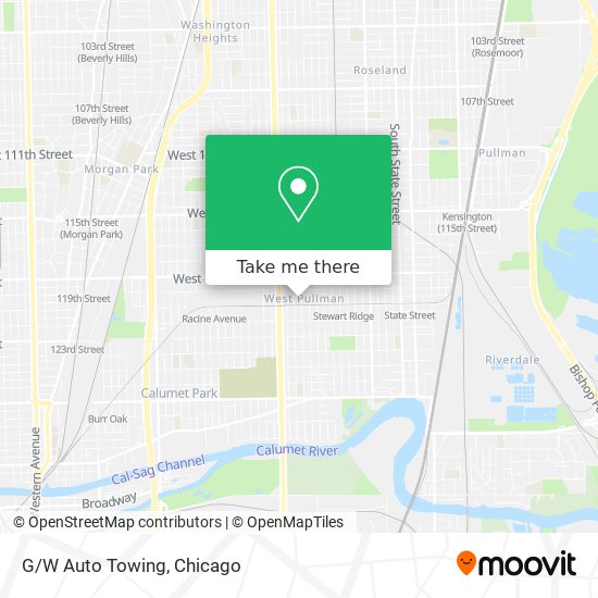 G/W Auto Towing map