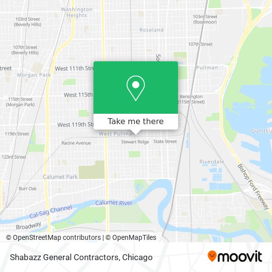 Shabazz General Contractors map