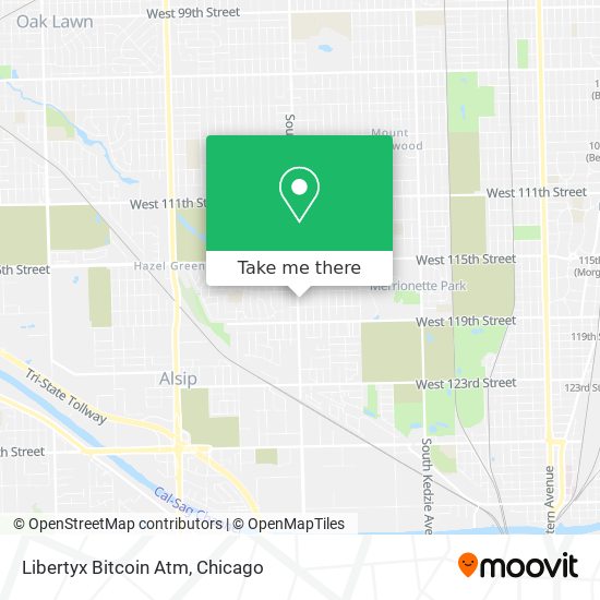 Mapa de Libertyx Bitcoin Atm