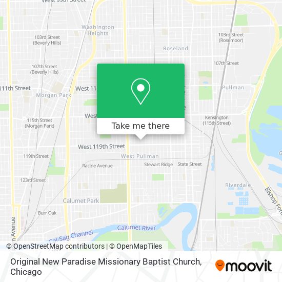 Original New Paradise Missionary Baptist Church map