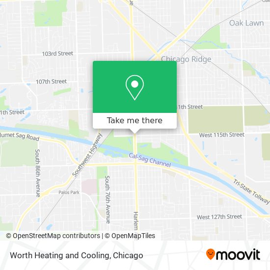 Worth Heating and Cooling map