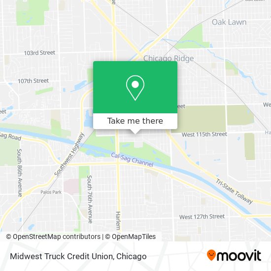 Midwest Truck Credit Union map