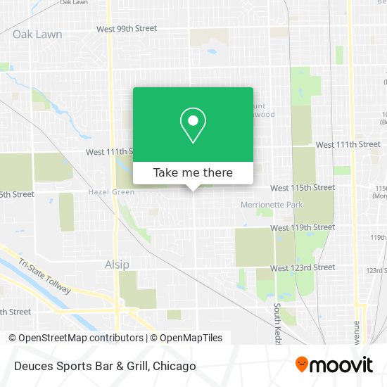 Deuces Sports Bar & Grill map