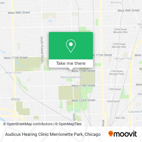 Mapa de Audicus Hearing Clinic Merrionette Park