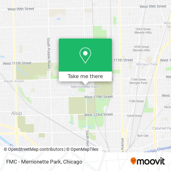 FMC - Merrionette Park map