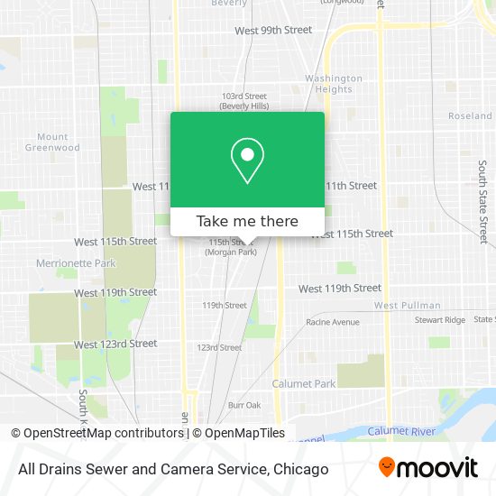 All Drains Sewer and Camera Service map