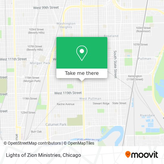 Lights of Zion Ministries map