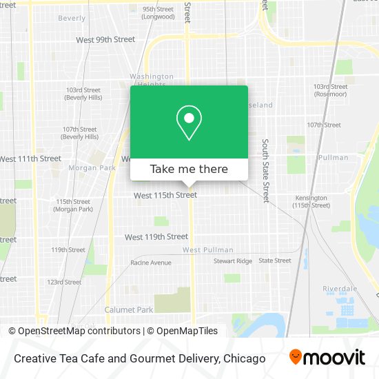 Creative Tea Cafe and Gourmet Delivery map