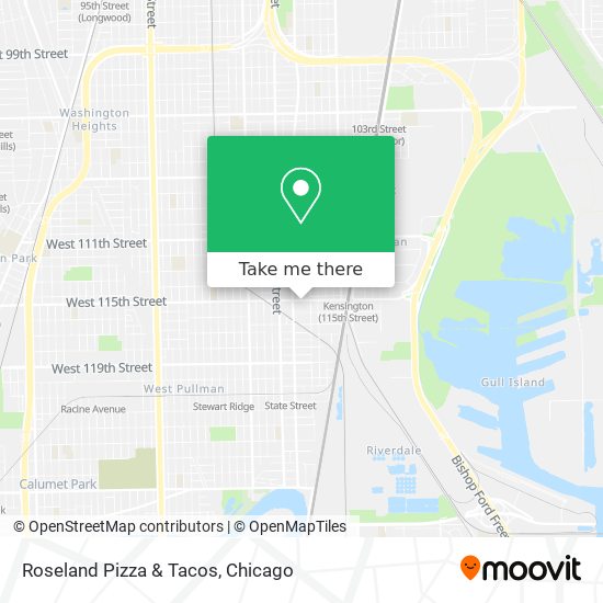 Roseland Pizza & Tacos map