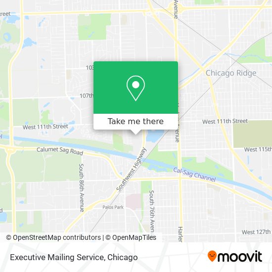 Executive Mailing Service map