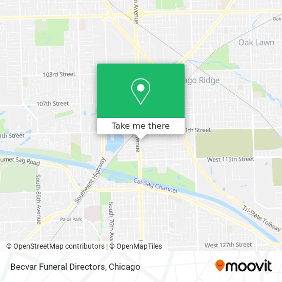 Mapa de Becvar Funeral Directors