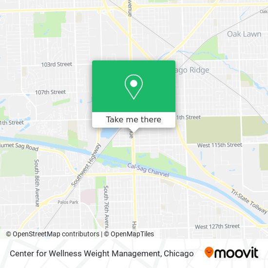 Center for Wellness Weight Management map