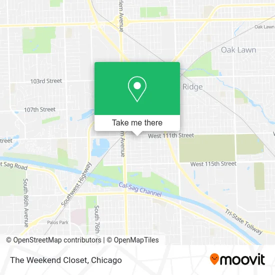 The Weekend Closet map