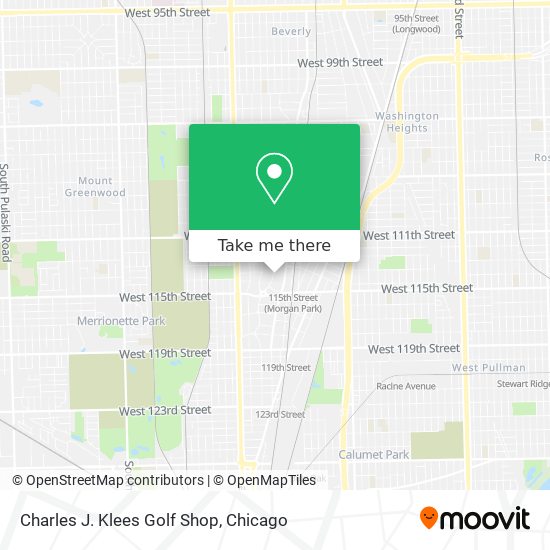 Charles J. Klees Golf Shop map