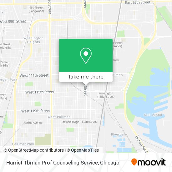 Harriet Tbman Prof Counseling Service map