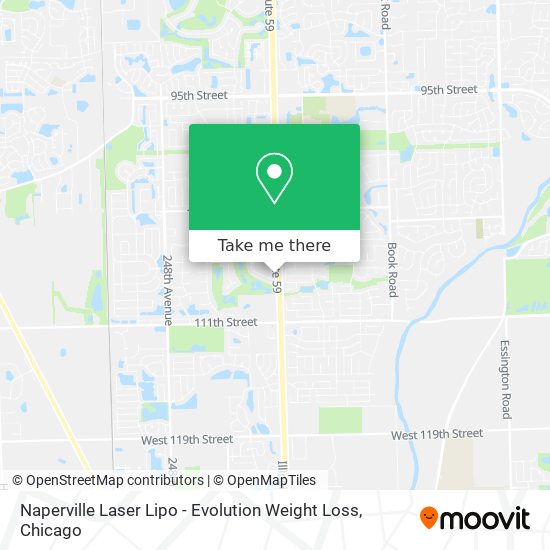 Mapa de Naperville Laser Lipo - Evolution Weight Loss