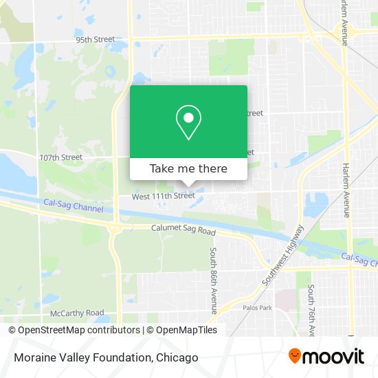 Mapa de Moraine Valley Foundation