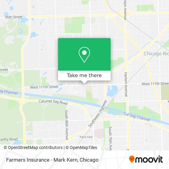 Farmers Insurance - Mark Kern map